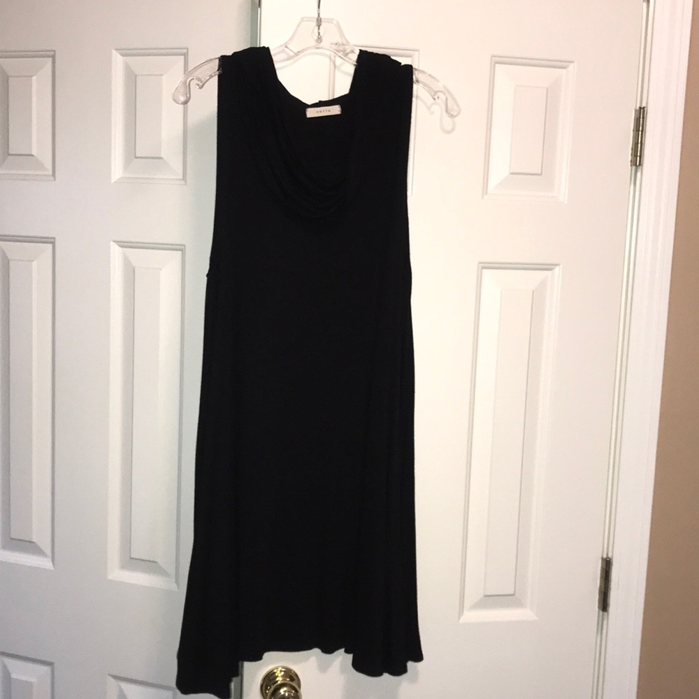 Black Cowl Neck Sundress